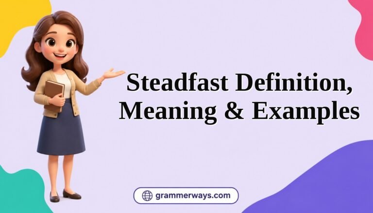 steadfast definition meaning examples