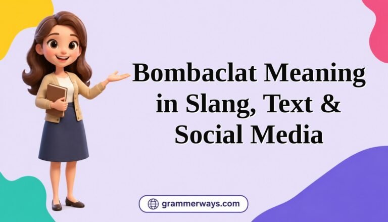 bombaclat meaning in slang text social media