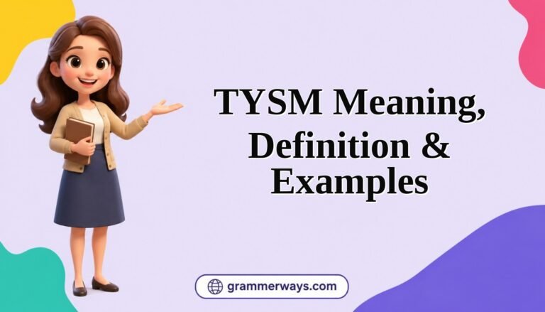 tysm meaning definition examples