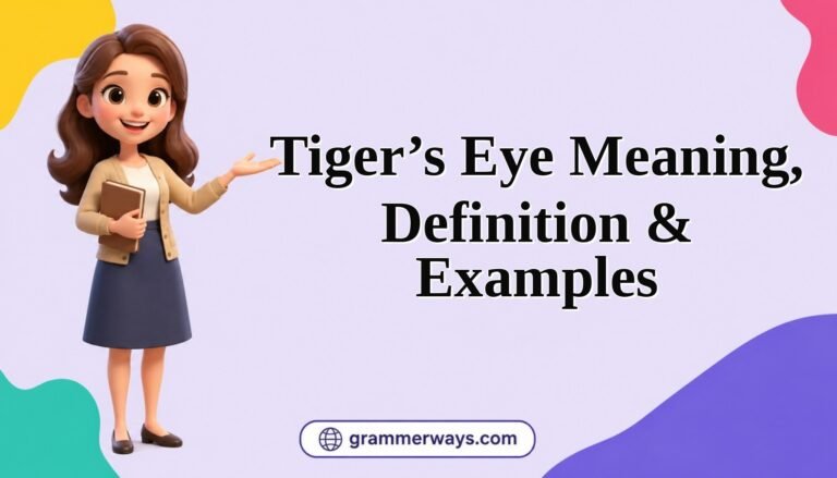 tigers eye meaning definition examples